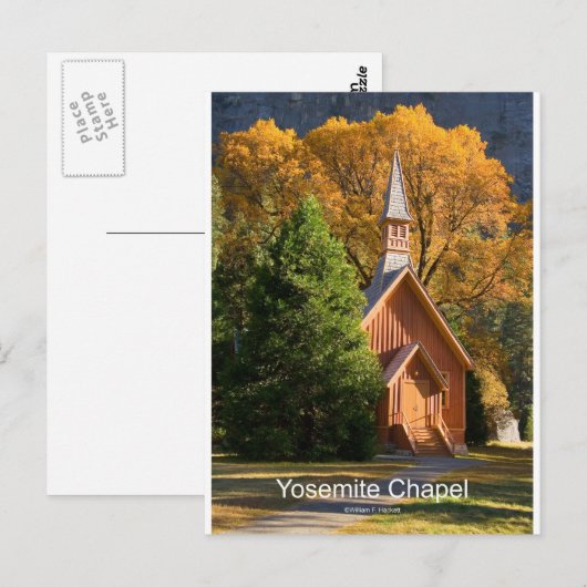 Yosemite Chapel (oktober) Producten voor Californi Briefkaart (Voorkant / Achterkant)