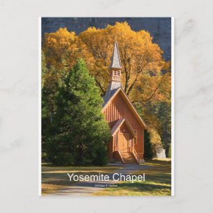 Yosemite Chapel (oktober) Producten voor Californi Briefkaart