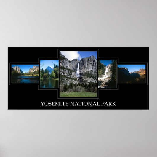 Yosemite Collage Poster (Voorkant)
