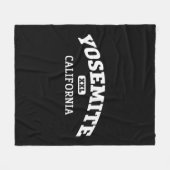 Yosemite College Style Rock Climbing Area Design   Fleece Deken (Voorkant (Horizontaal))
