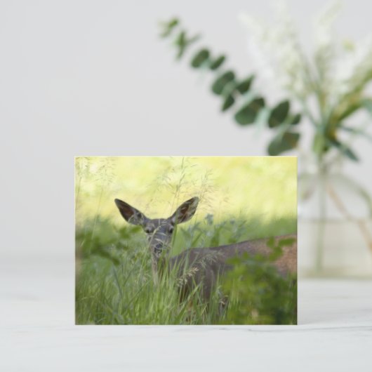 Yosemite Deer Briefkaart (Staand voorkant)