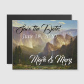 Yosemite Domt Herfsten Save the Date Magnetic Card (Voorkant / Achterkant)