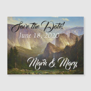 Yosemite Domt Herfsten Save the Date Magnetic Card