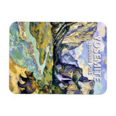 Yosemite El Capitan Bear Tunnel View Van Gogh Kuns Magneet (Horizontaal)