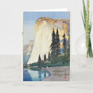 Yosemite, El Capitan, Hiroshi Yoshida Feestdagen Kaart
