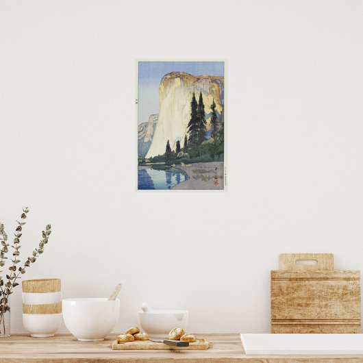 Yosemite, El Capitan, Hiroshi Yoshida Poster (Keuken)