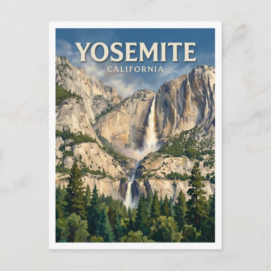 Yosemite Falls Briefkaart (Voorkant)