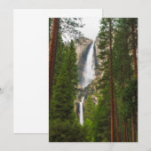 Yosemite Falls door het bos Bedankkaart (Voorkant / Achterkant)