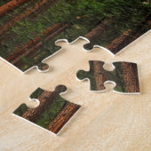 Yosemite Falls door het bos Legpuzzel (Zijkant)