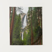 Yosemite Falls door het bos Wandkleed (Voorkant)