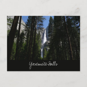 Yosemite Falls en bossen Briefkaart