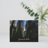 Yosemite Falls en bossen Briefkaart (Staand voorkant)