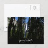 Yosemite Falls en bossen Briefkaart (Voorkant / Achterkant)