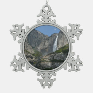 Yosemite Falls III vanuit Yosemite National Park Tin Sneeuwvlok Ornament