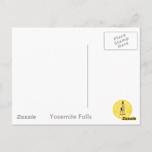 Yosemite Falls Postcard Briefkaart (Achterkant)