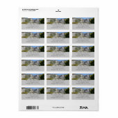 Yosemite Falls vanaf Four Mile Trail Etiket (Full Sheet)