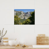 Yosemite Falls vanaf Four Mile Trail Poster (Keuken)