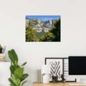 Yosemite Falls vanaf Four Mile Trail Poster (Thuiskantoor)