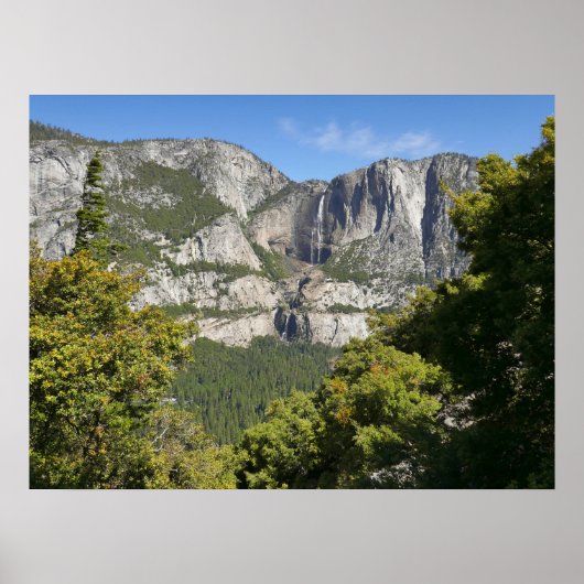 Yosemite Falls vanaf Four Mile Trail Poster (Voorkant)
