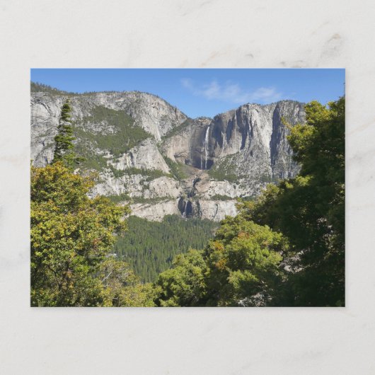 Yosemite Falls vanuit Four Mile Trail Briefkaart (Voorkant)