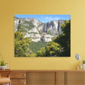 Yosemite Falls vanuit Four Mile Trail Canvas Afdruk (Insitu (Woonkamer))