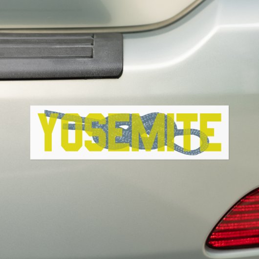 Yosemite, figuur 8, klimming bumpersticker (Op auto)