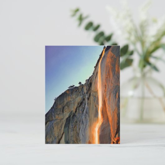Yosemite Firefall Briefkaart (Staand voorkant)