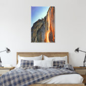 Yosemite Firefall Canvas Afdruk (Insitu (Slaapkamer))