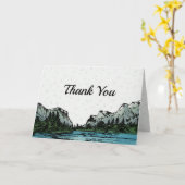 Yosemite Geïnspireerd bedankt Kaart (Gele Bloem)