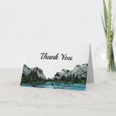 Yosemite Geïnspireerd bedankt Kaart (Voorkant)