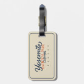 Yosemite Grizzly Beer, Californië Bagagelabel (Achterkant verticaal)