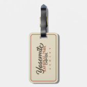 Yosemite Grizzly Beer, Californië Bagagelabel (Achterkant verticaal)