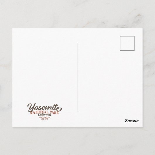 Yosemite Grizzly Beer, Californië Briefkaart (Achterkant)