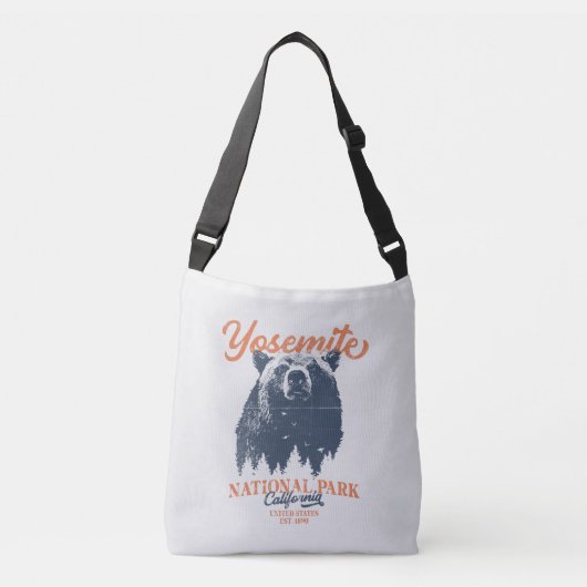 Yosemite Grizzly Beer, Californië Crossbody Tas (Voorkant)