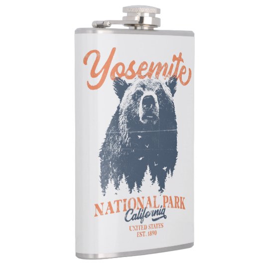 Yosemite Grizzly Beer, Californië Heupfles (Rechts)