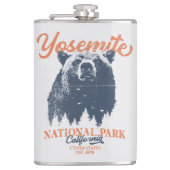 Yosemite Grizzly Beer, Californië Heupfles (Voorkant)