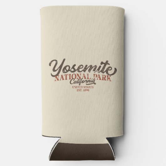 Yosemite Grizzly Beer, Californië Seltzer Blikjeskoeler (Achterkant)