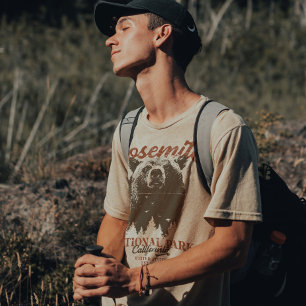 Yosemite Grizzly Beer, Californië T-shirt