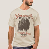 Yosemite Grizzly Beer, Californië T-shirt (Voorkant)