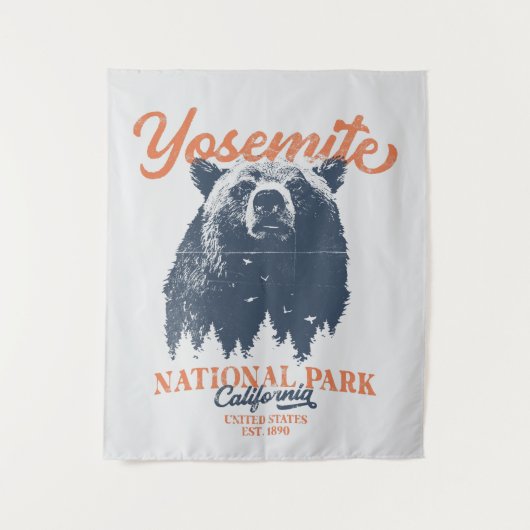 Yosemite Grizzly Beer, Californië Wandkleed (Voorkant)