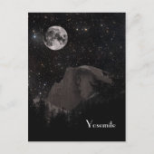 Yosemite Half Dome bij nacht Briefkaart (Voorkant)