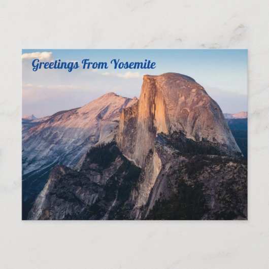 Yosemite Half Dome Briefkaart (Voorkant)