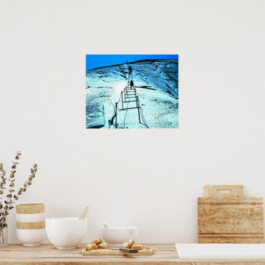 Yosemite Half Dome Cables Poster (Keuken)