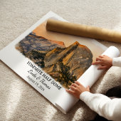 Yosemite Half Dome California Poster, Aquarel, Poster