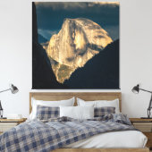 Yosemite - Half Dome - (Canvas 40" x 40")  Canvas Afdruk (Insitu (Slaapkamer))
