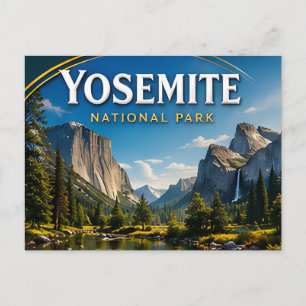 Yosemite Half Dome Nationaal Park Briefkaart