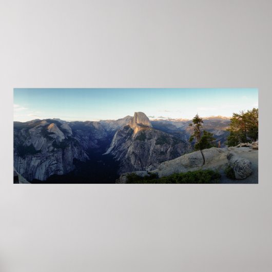 Yosemite Half-Dome Panorama Poster (Voorkant)