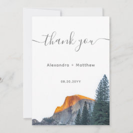 Yosemite Half Dome Sunset Wedding Dank u kaarten