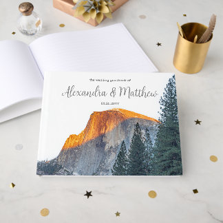 Yosemite Half Dome Sunset Wedding Gastboek Gastenboek