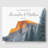 Yosemite Half Dome Sunset Wedding Gastboek Gastenboek (Voorkant)
